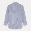 View 5 of product Navy Stripe Cotton Regular Fit Whitby Shirt