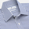 View 2 of product Navy Stripe Cotton Regular Fit Whitby Shirt