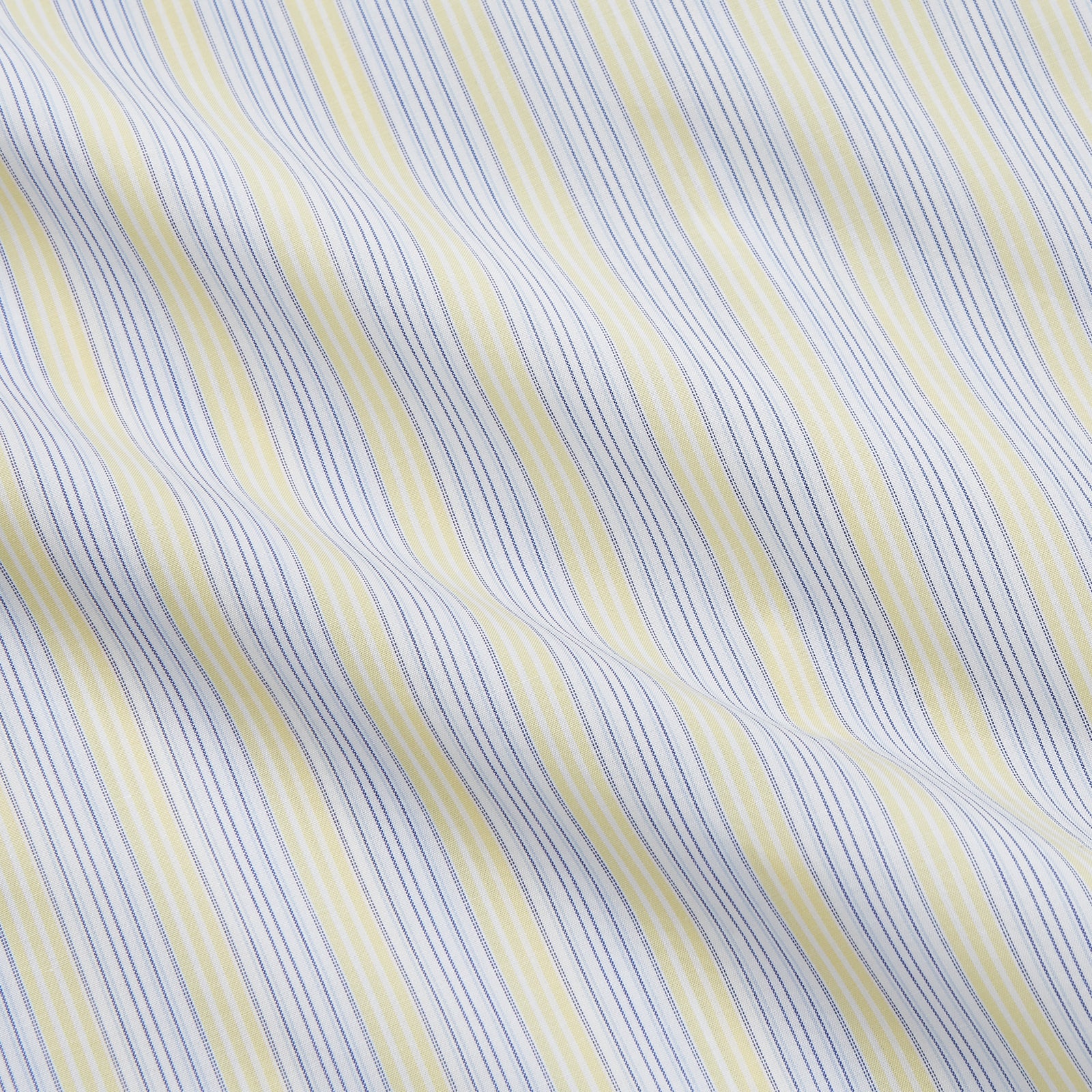 View 4 of product Yellow and Pale Blue Multi Stripe Cotton Regular Fit Whitby Shirt