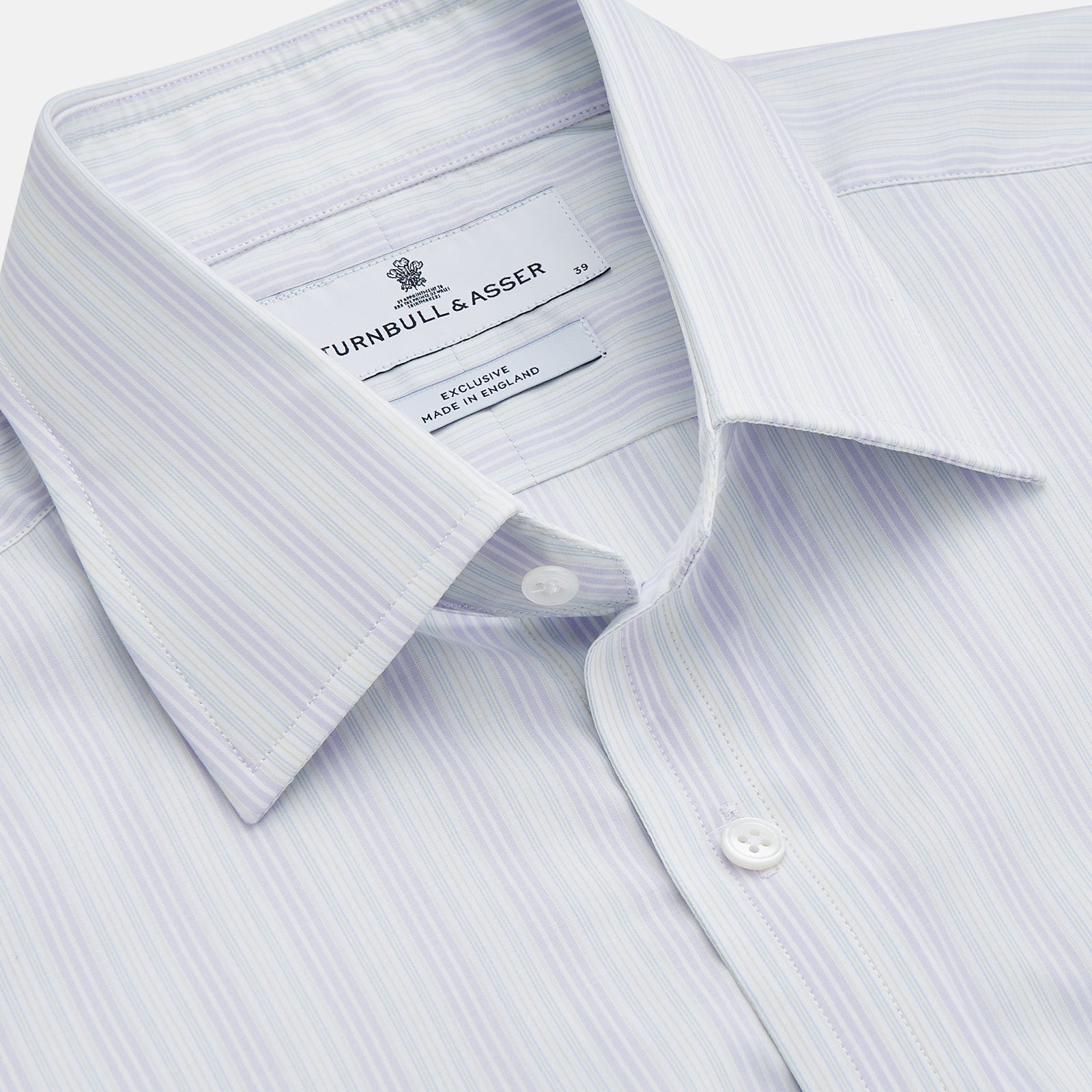 View 2 of product Purple and Mint Multi Stripe Cotton Regular Fit Whitby Shirt