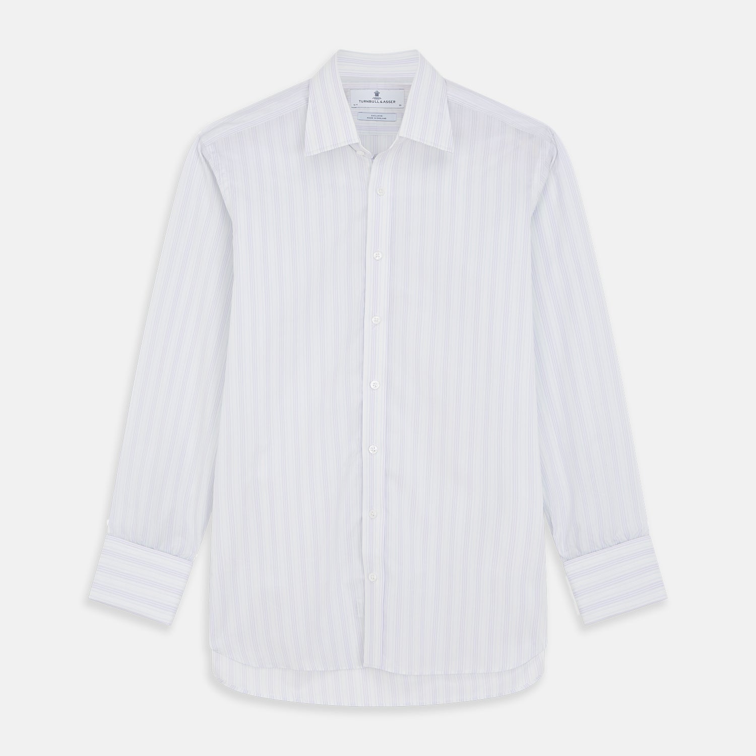 View 1 of product Purple and Mint Multi Stripe Cotton Regular Fit Whitby Shirt