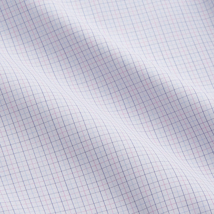 Blue Multi Check Cotton Regular Fit Mayfair Shirt Image 3