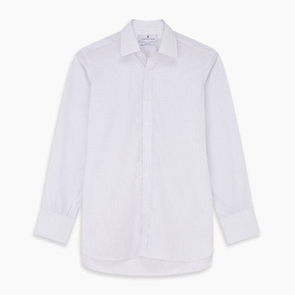 Blue Multi Check Cotton Regular Fit Mayfair Shirt Image 5