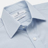 View 3 of product Pale Blue Stripe West Indian Sea Island Cotton Regular Fit Mayfair Shirt