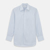 View 1 of product Pale Blue Stripe West Indian Sea Island Cotton Regular Fit Mayfair Shirt