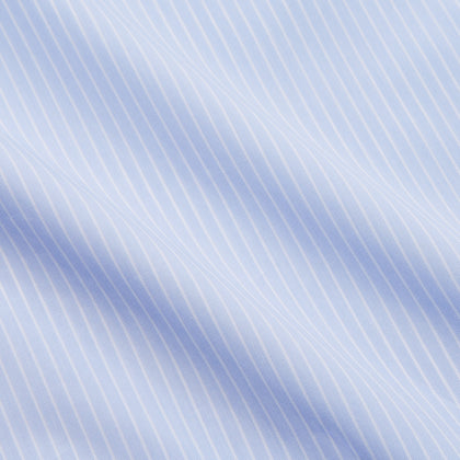 Light Blue Multi-stripe Cotton Regular Fit Mayfair Shirt Image 3