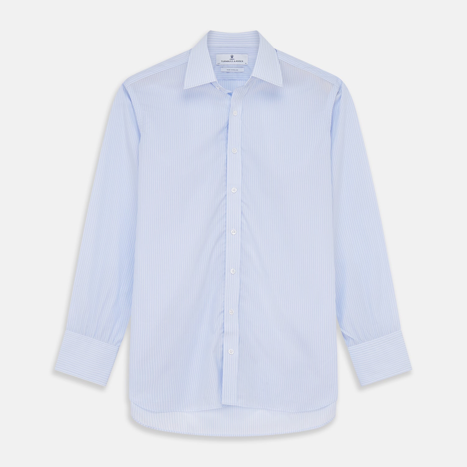 View 1 of product Light Blue Multi-stripe Cotton Regular Fit Mayfair Shirt