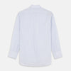View 5 of product Pale Blue and White Multi-stripe Cotton Regular Fit Mayfair Shirt
