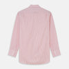View 5 of product Pink and White Stripe Cotton Regular Fit Mayfair Shirt