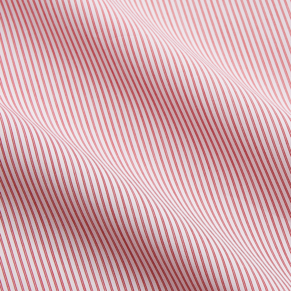 Pink and White Stripe Cotton Regular Fit Mayfair Shirt