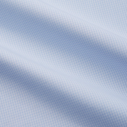 Light Blue Multi-Check Cotton Regular Fit Mayfair Shirt Image 1
