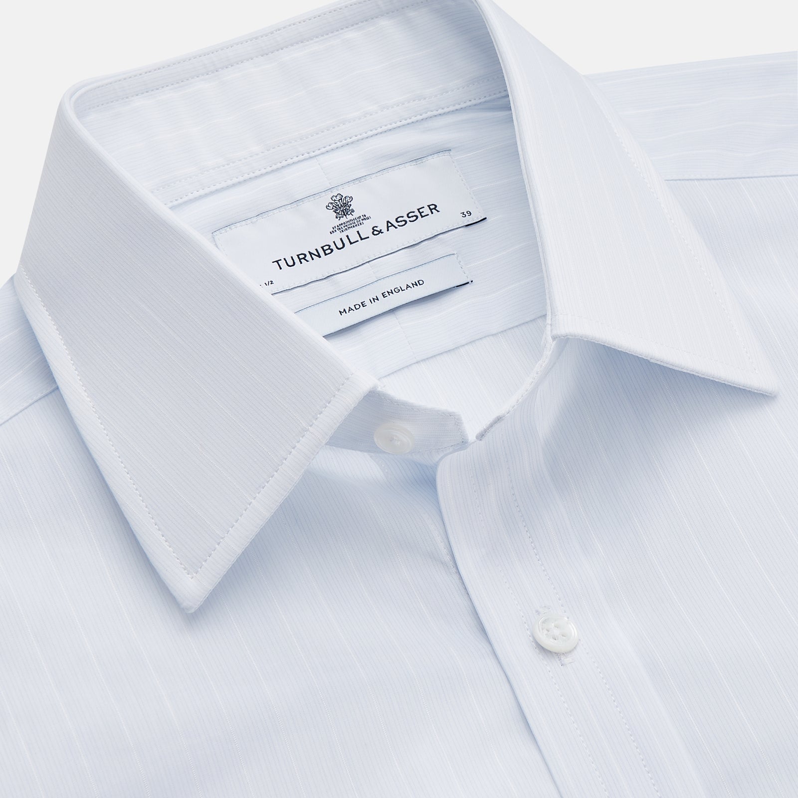 View 2 of product Cloudy Blue Stripe Cotton Regular Fit Mayfair Shirt