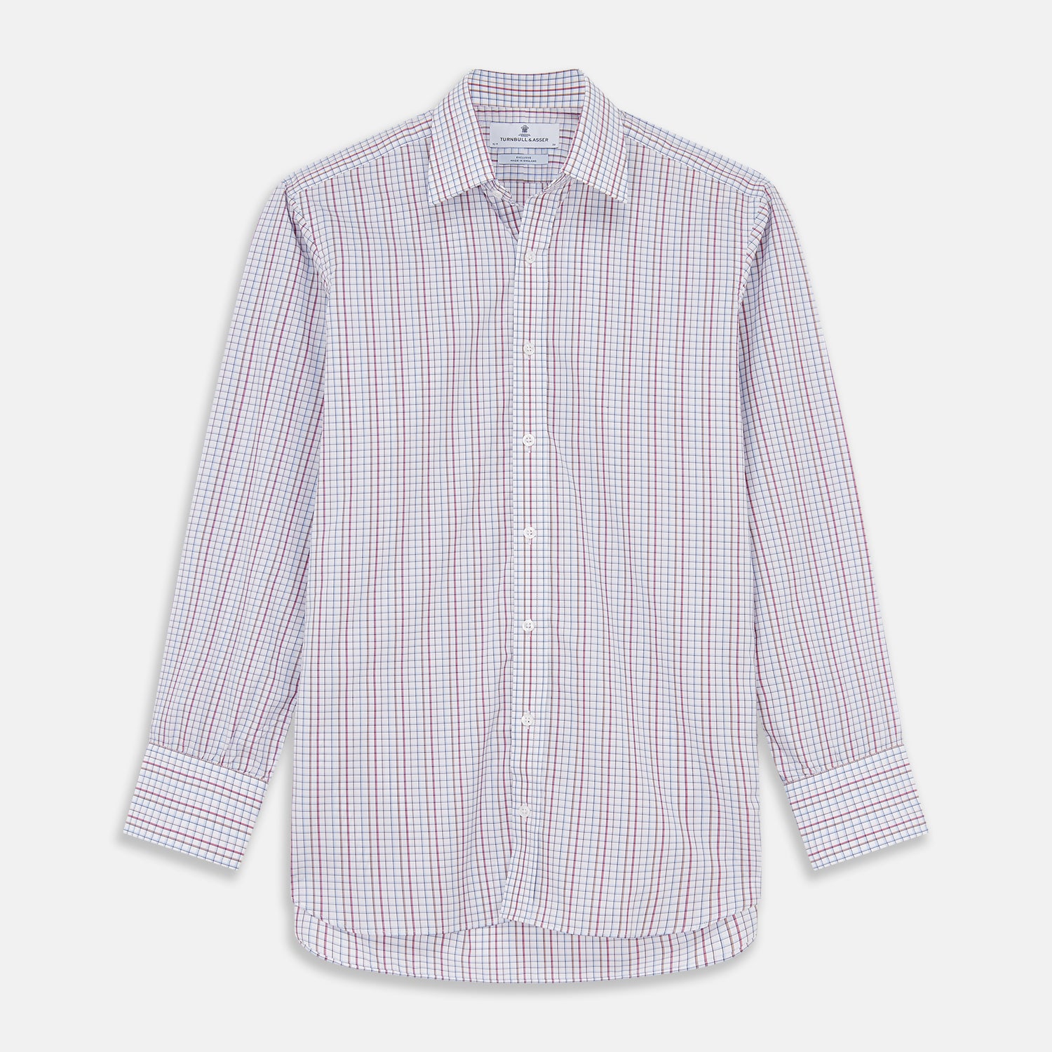 View 1 of product Red Multi-check Cotton Regular Fit Mayfair Shirt