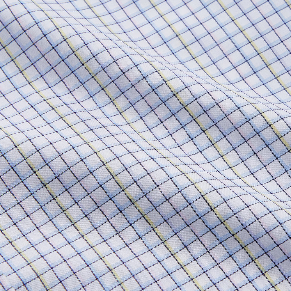 Purple Multi-check Cotton Mayfair Shirt