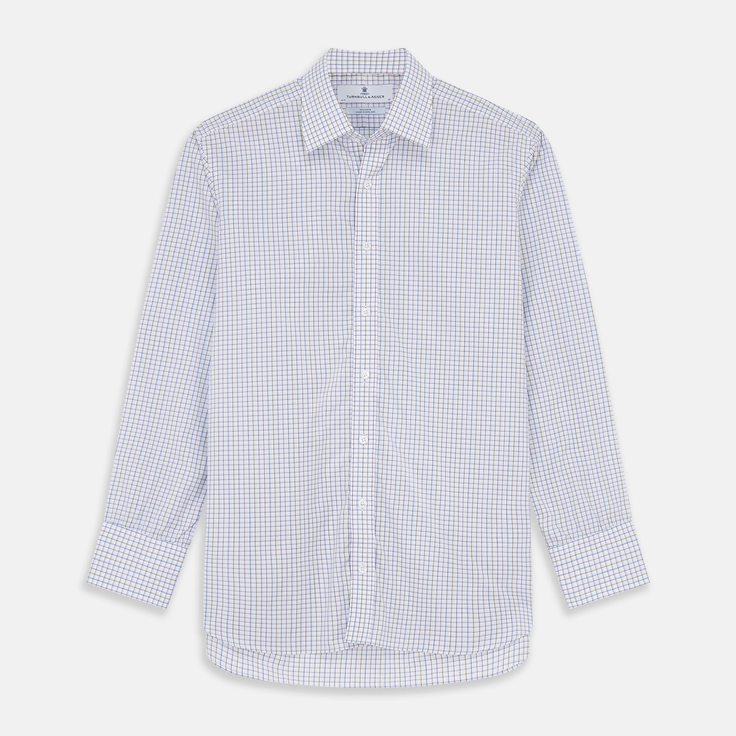 Purple Multi-check Cotton Mayfair Shirt