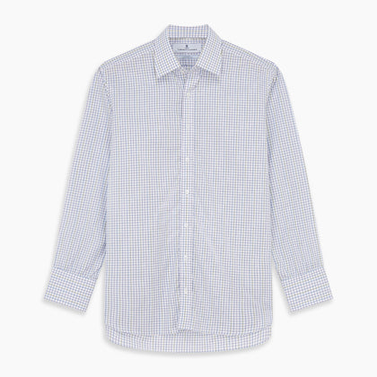 Purple Multi-check Cotton Mayfair Shirt Image 5