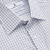View 2 of product White and Blue Check Cotton Regular Fit Mayfair Shirt