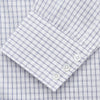 View 3 of product White and Blue Check Cotton Regular Fit Mayfair Shirt