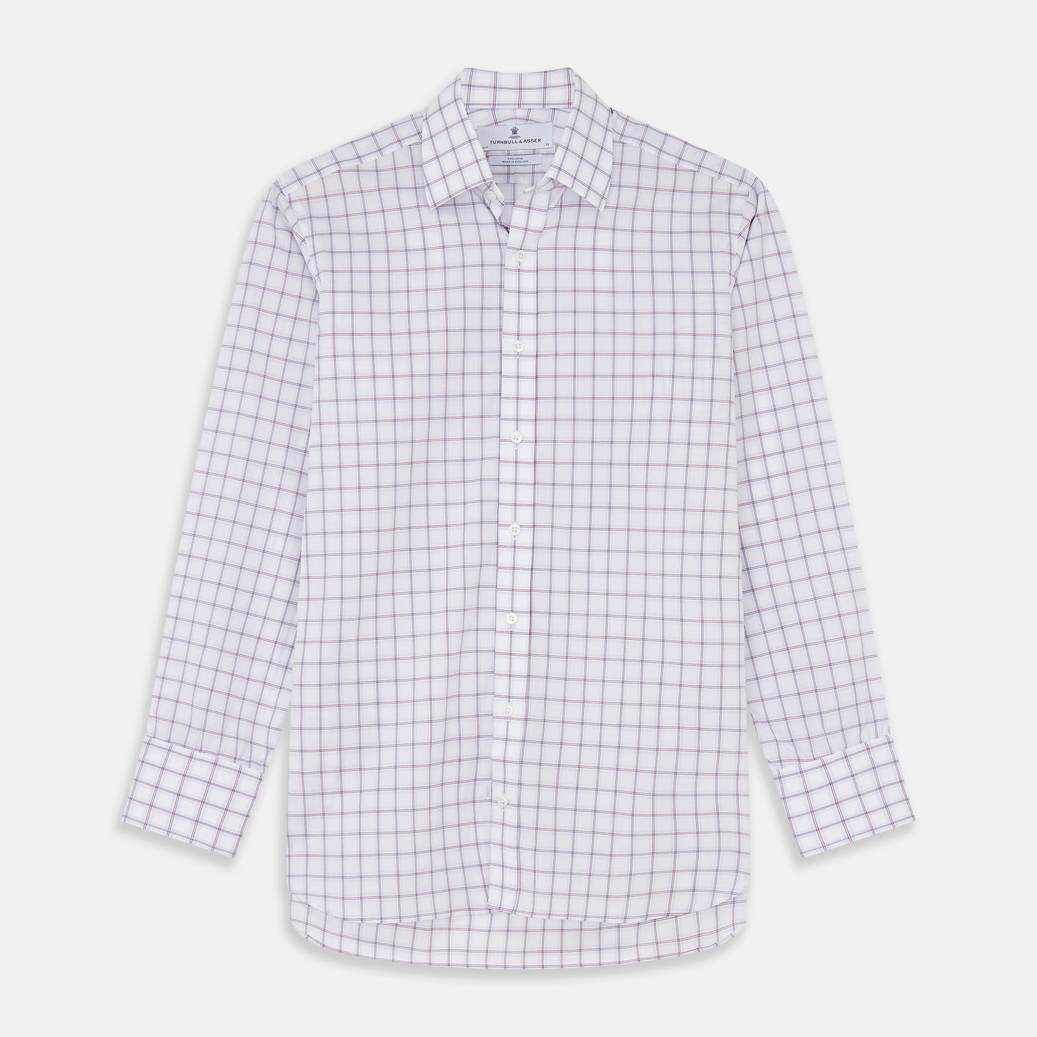 Red and Blue Multi-check Cotton Regular Fit Mayfair Shirt