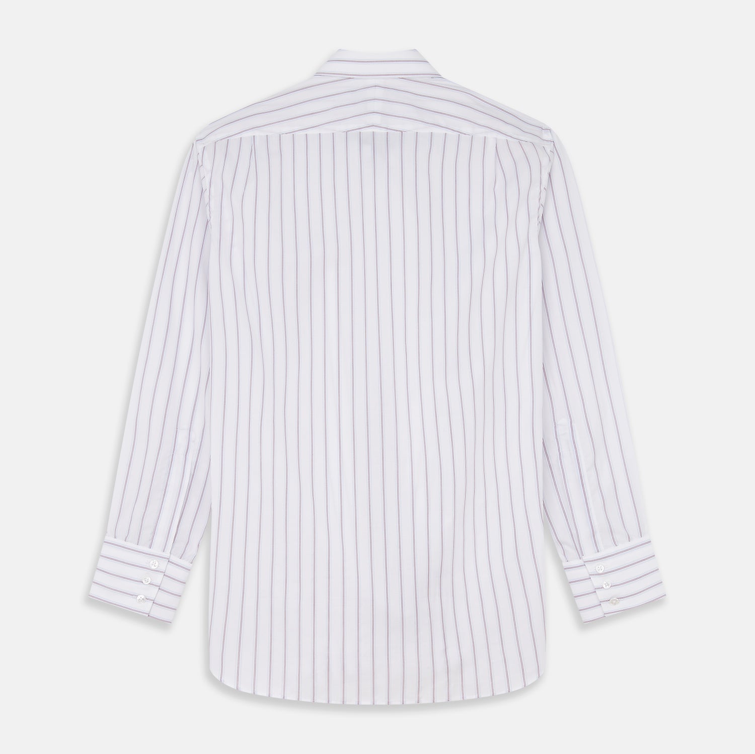 View 7 of product Red and Blue Multi-stripe Cotton Regular Fit Mayfair Shirt