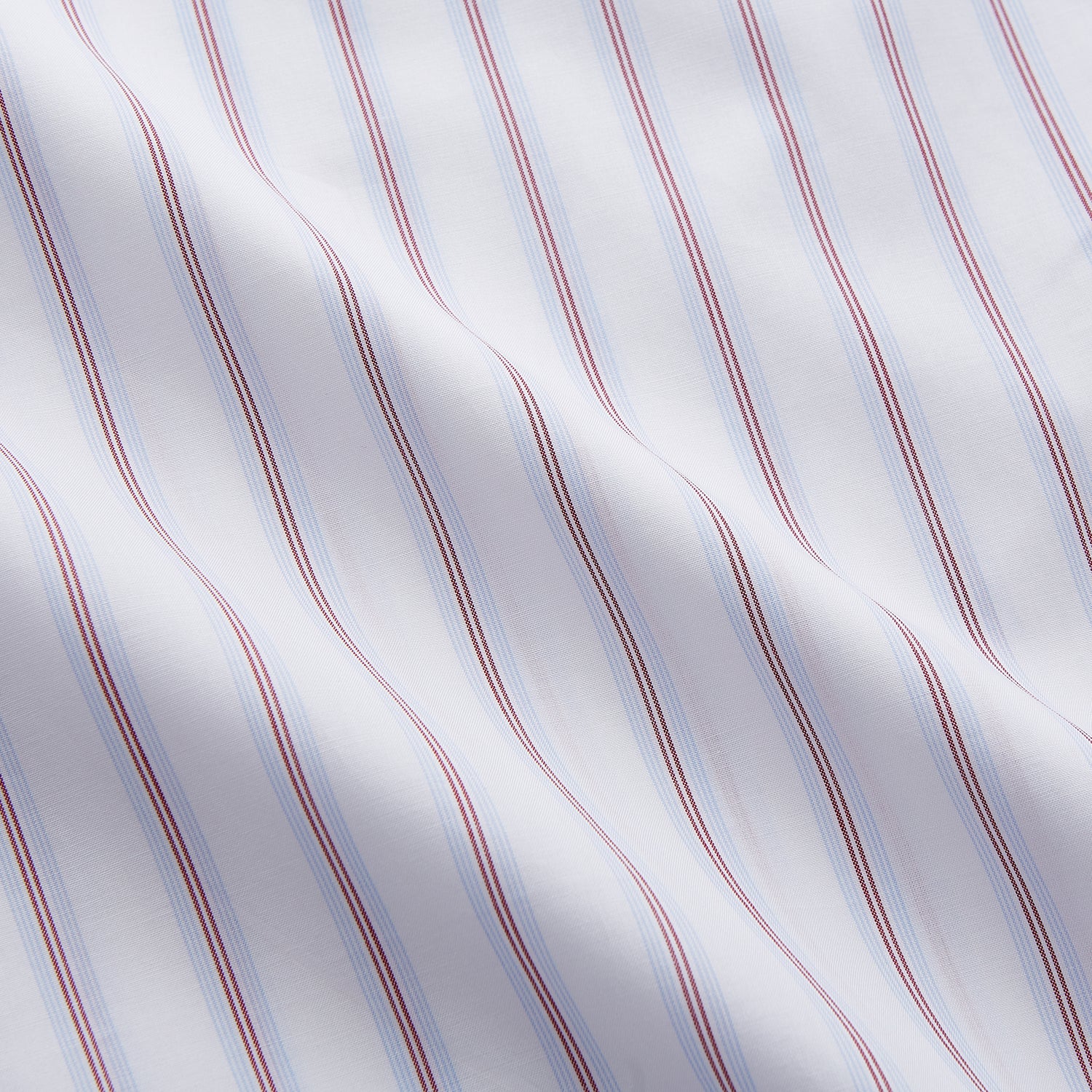 View 6 of product Red and Blue Multi-stripe Cotton Regular Fit Mayfair Shirt