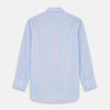 View 5 of product Pale Blue Multi-stripe Cotton Regular Fit Mayfair Shirt