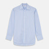 View 1 of product Pale Blue Multi-stripe Cotton Regular Fit Mayfair Shirt