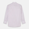 View 5 of product Red Multi-stripe Cotton Regular Fit Mayfair Shirt