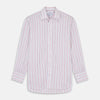 View 1 of product Red Multi-stripe Cotton Regular Fit Mayfair Shirt