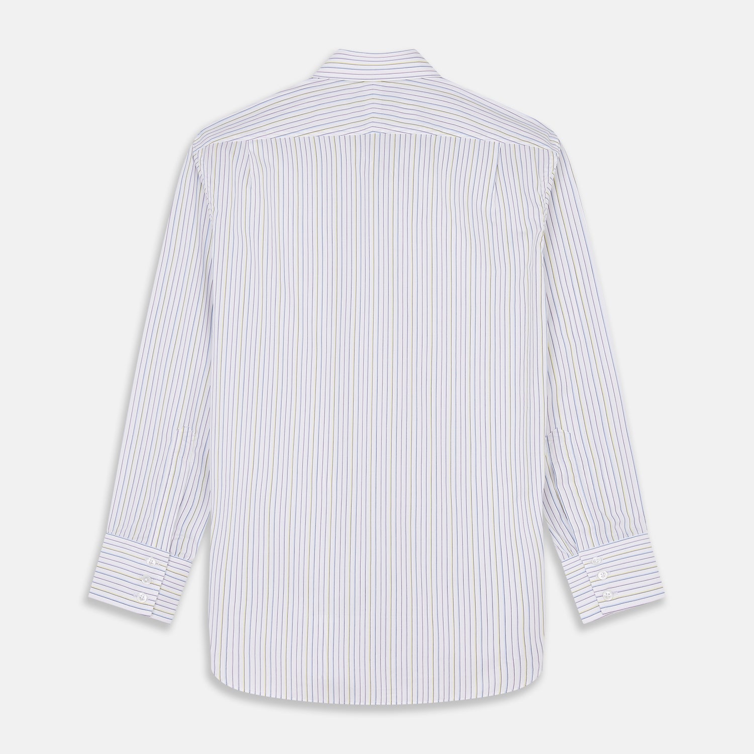 View 5 of product Purple Multi-stripe Cotton Regular Fit Mayfair Shirt