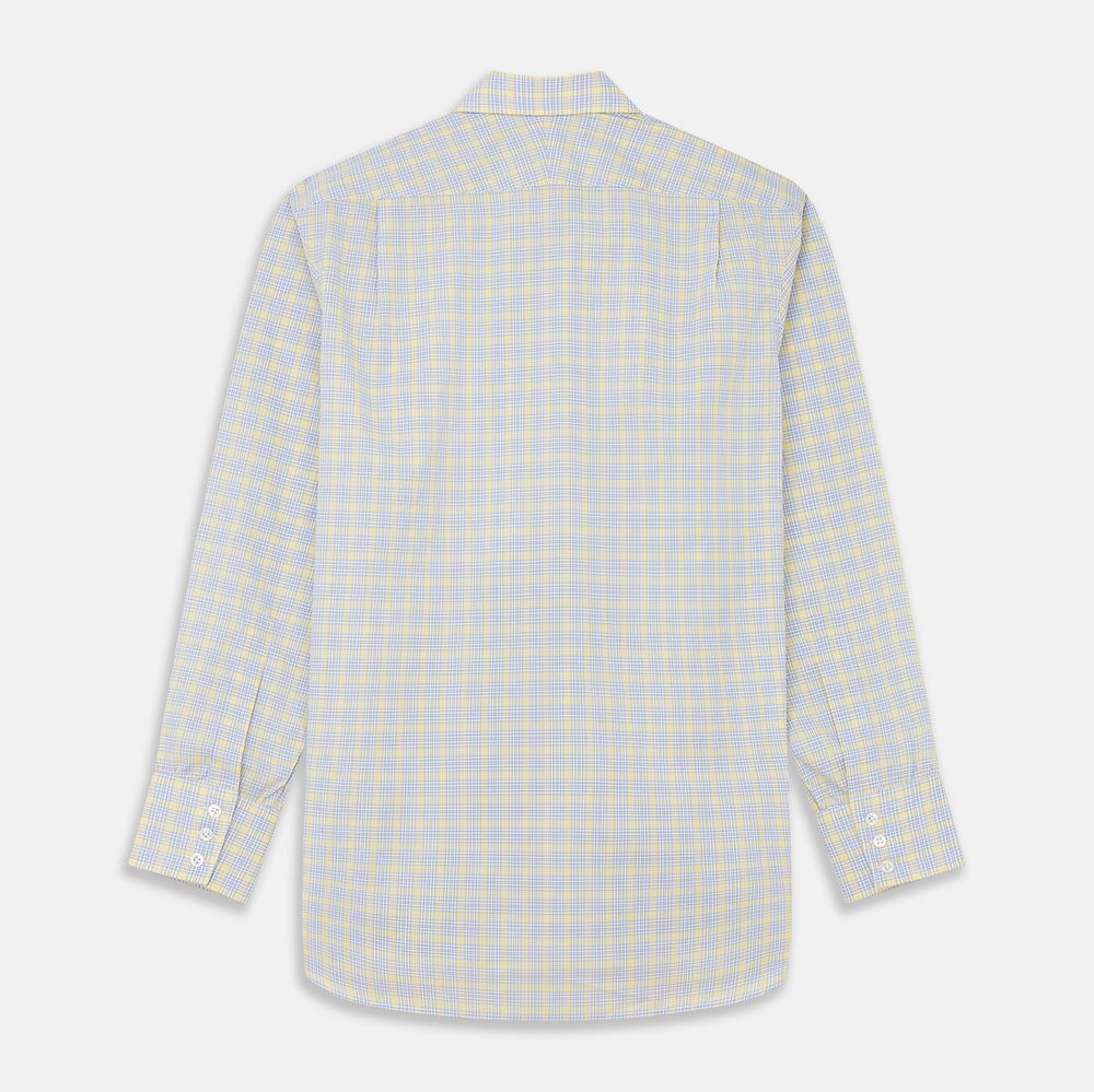 Yellow Multi-check Cotton Regular Fit Mayfair Shirt