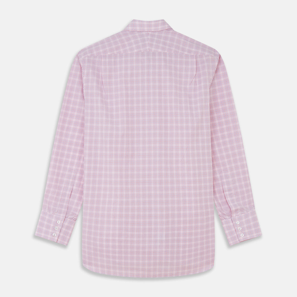 Pink Multi-check Cotton Regular Fit Mayfair Shirt