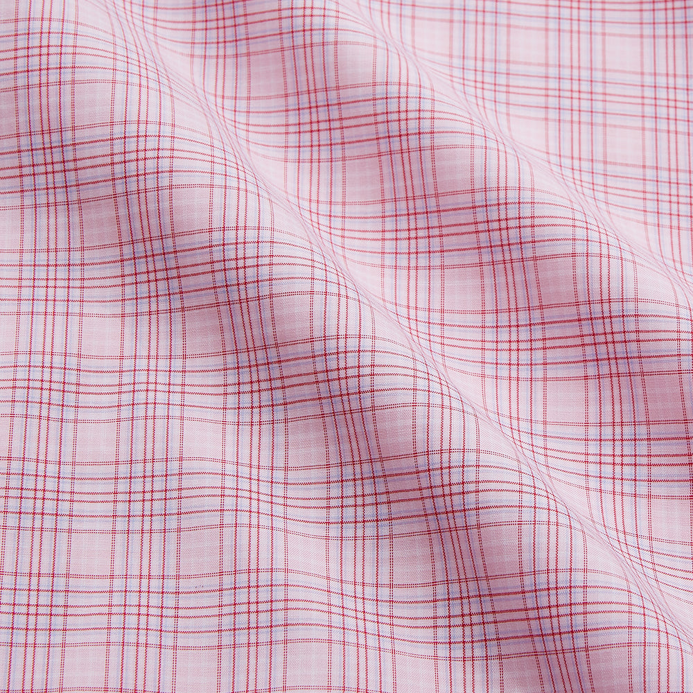 Pink Multi-check Cotton Regular Fit Mayfair Shirt