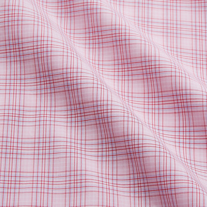 Pink Multi-check Cotton Regular Fit Mayfair Shirt Image 3