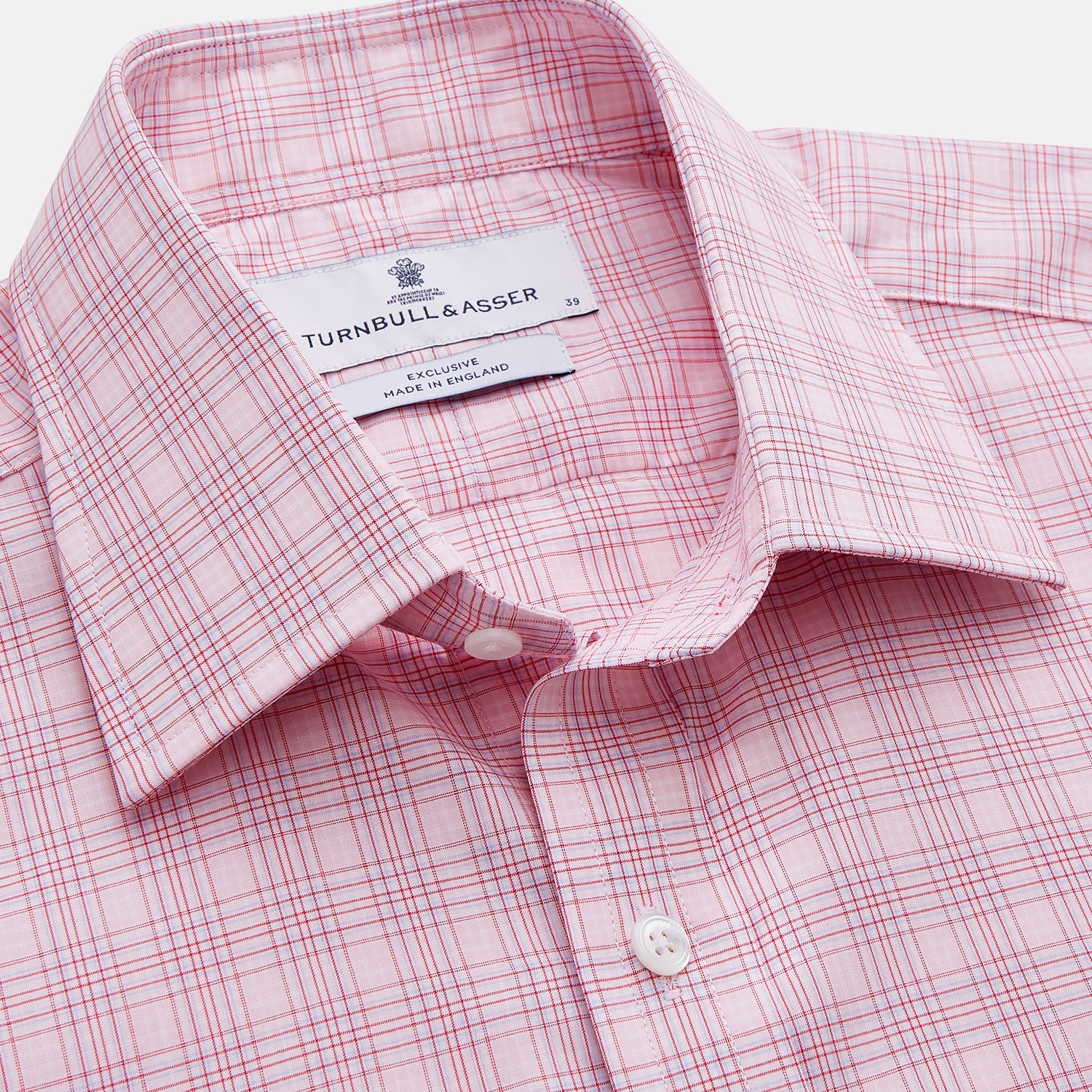 View 2 of product Pink Multi-check Cotton Regular Fit Mayfair Shirt
