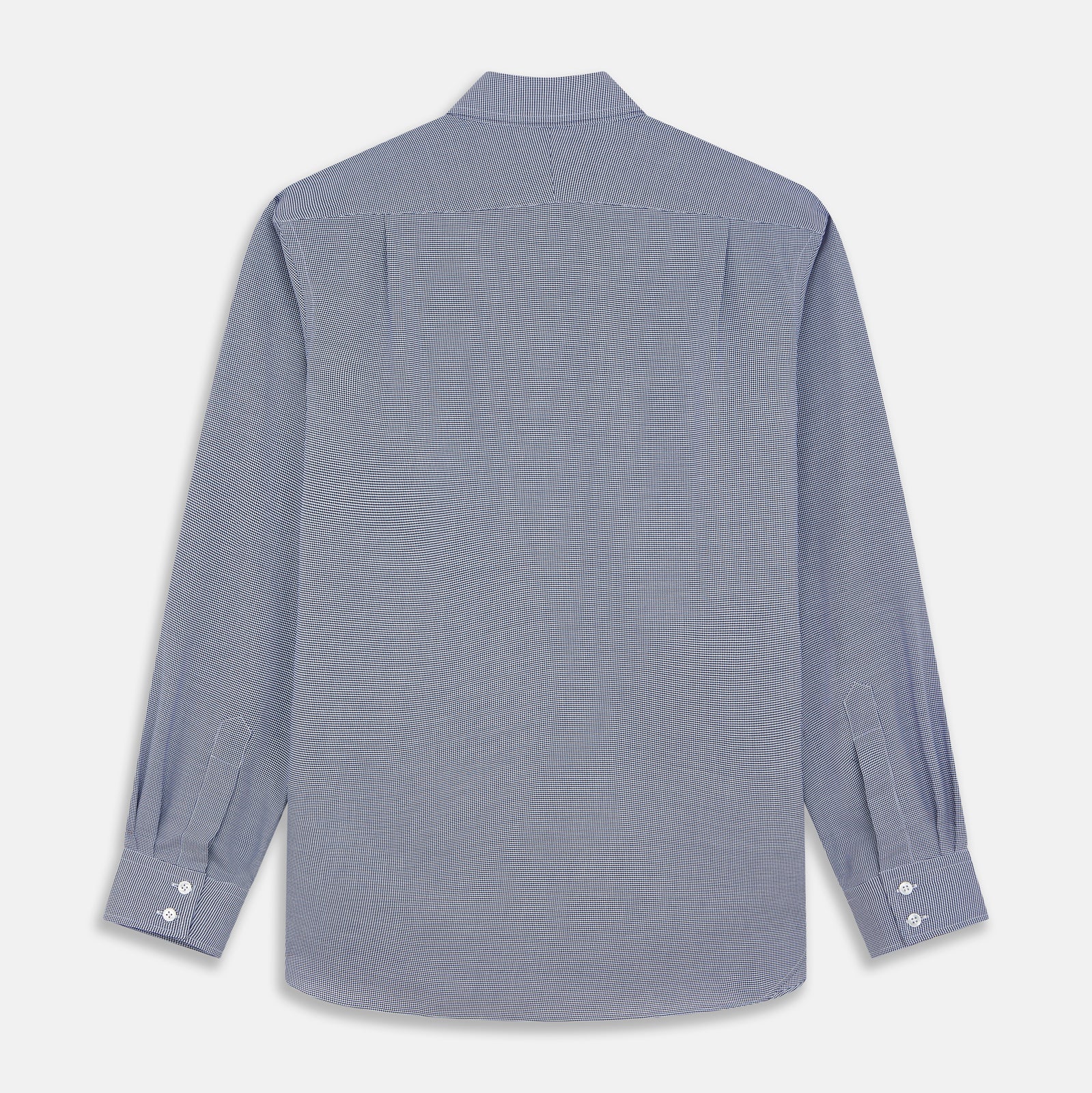 View 5 of product Navy Pattern Cotton Voile Tailored Fit Shelton Shirt