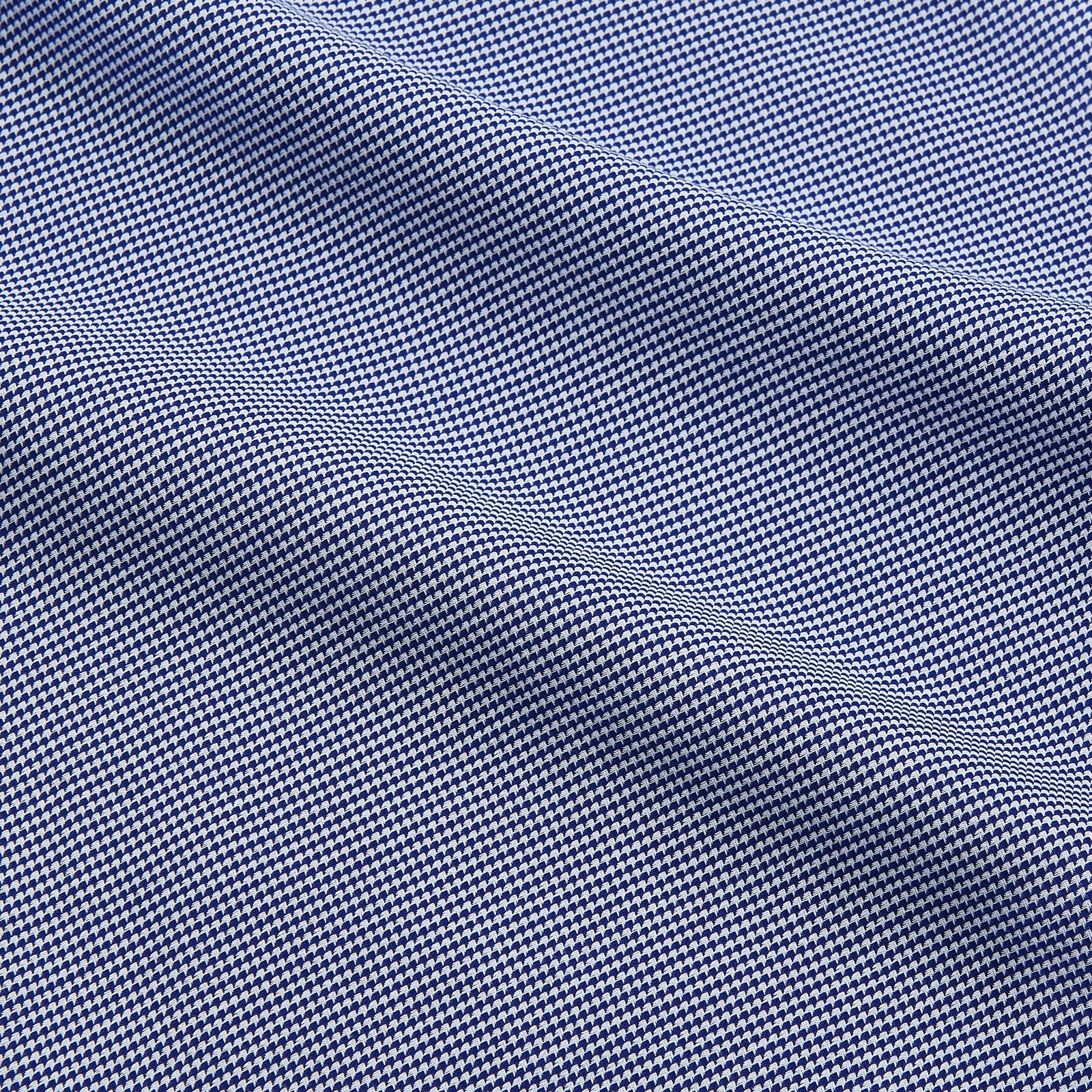 View 4 of product Navy Pattern Cotton Voile Tailored Fit Shelton Shirt