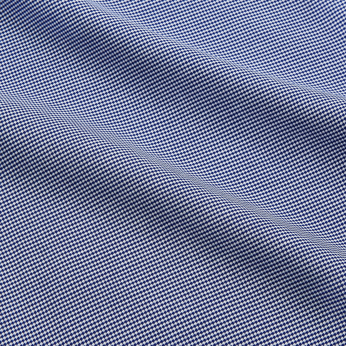 Navy Pattern Cotton Voile Tailored Fit Shelton Shirt Image 3