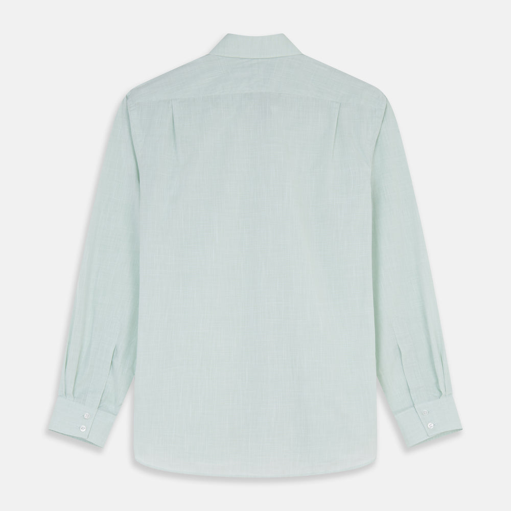 Light Green Chambray Tailored Fit Shelton Shirt