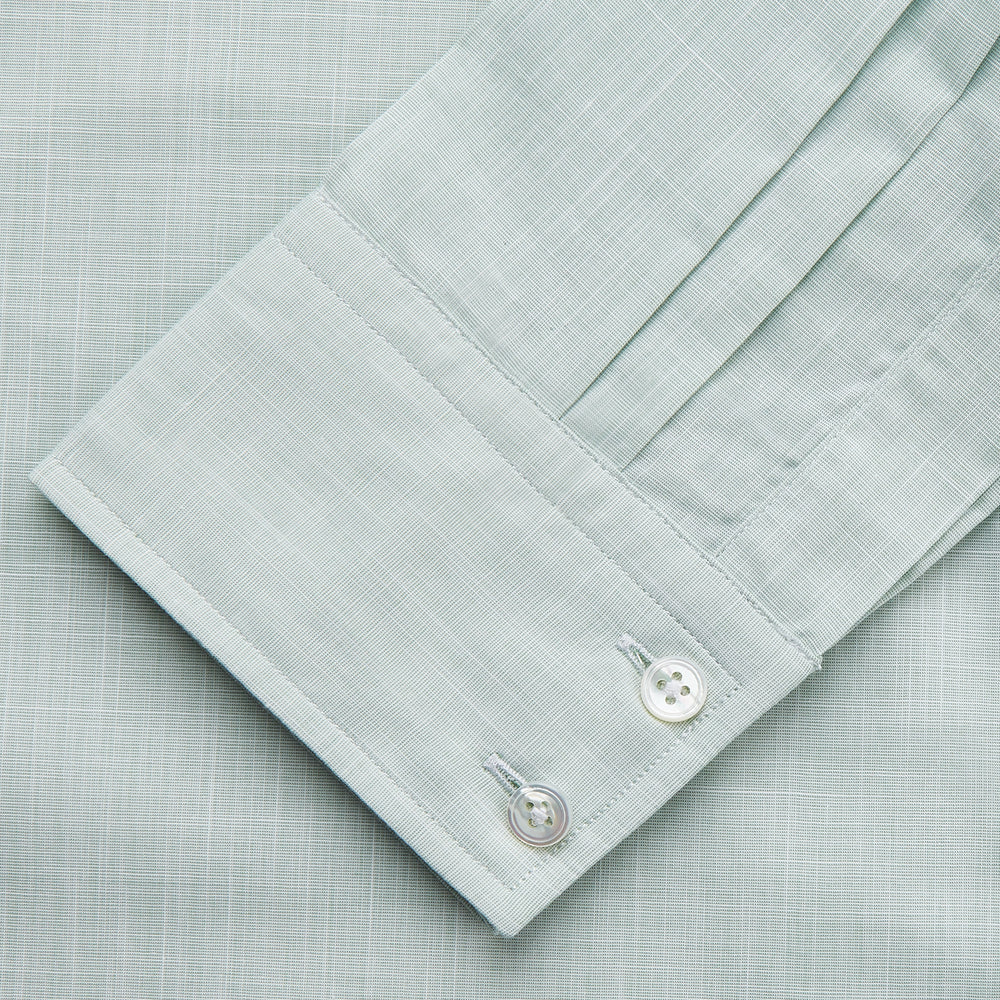 Light Green Chambray Tailored Fit Shelton Shirt