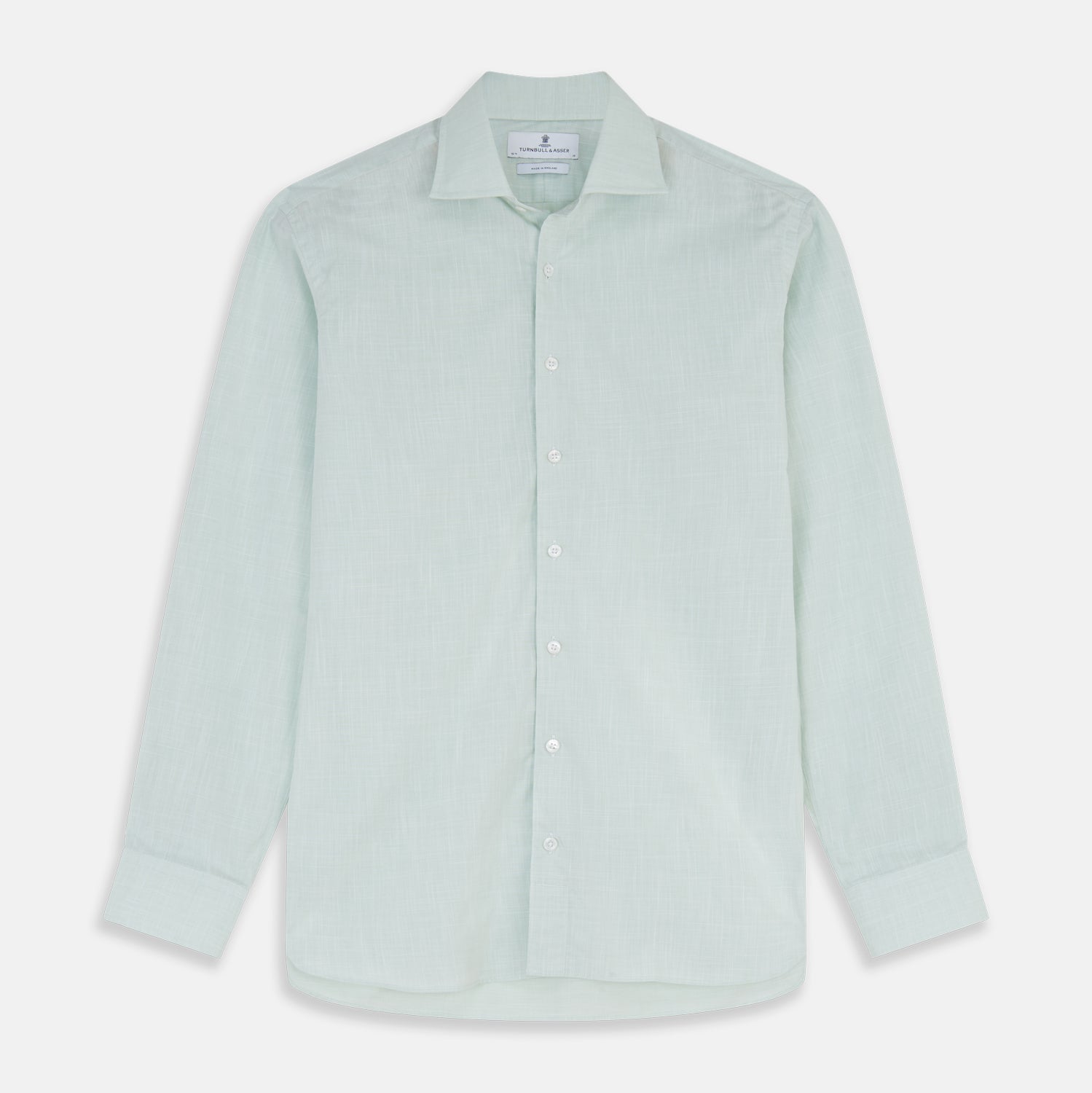 View 1 of product Light Green Chambray Tailored Fit Shelton Shirt