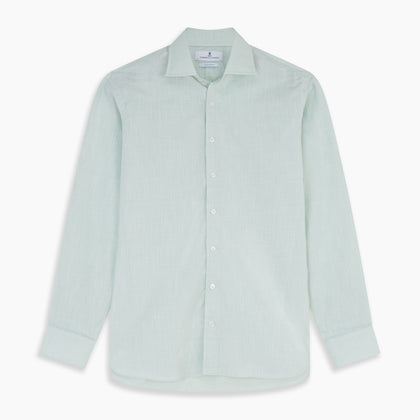 Light Green Chambray Tailored Fit Shelton Shirt Image 5