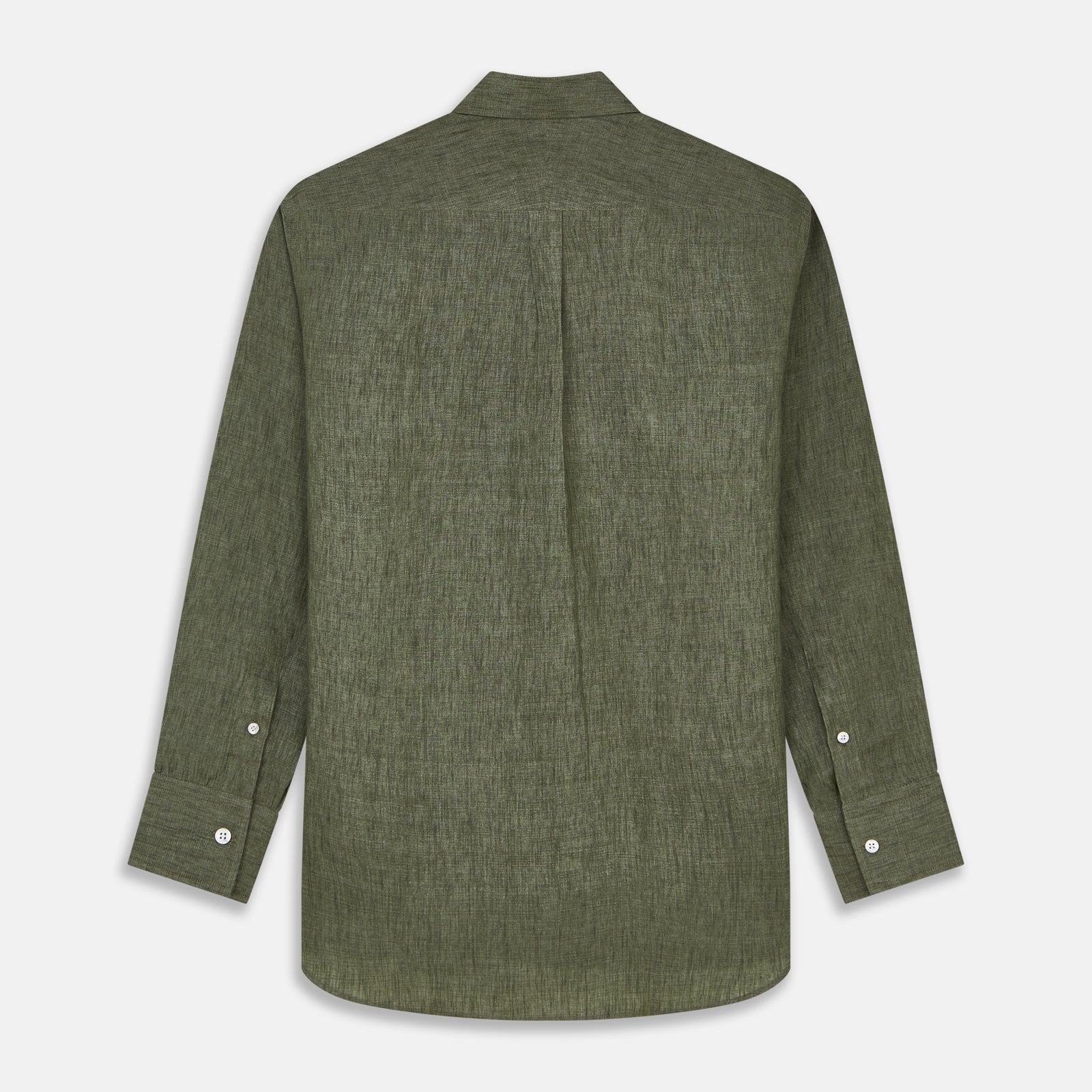 View 5 of product Sage Green Linen Weekend Fit Finch Shirt