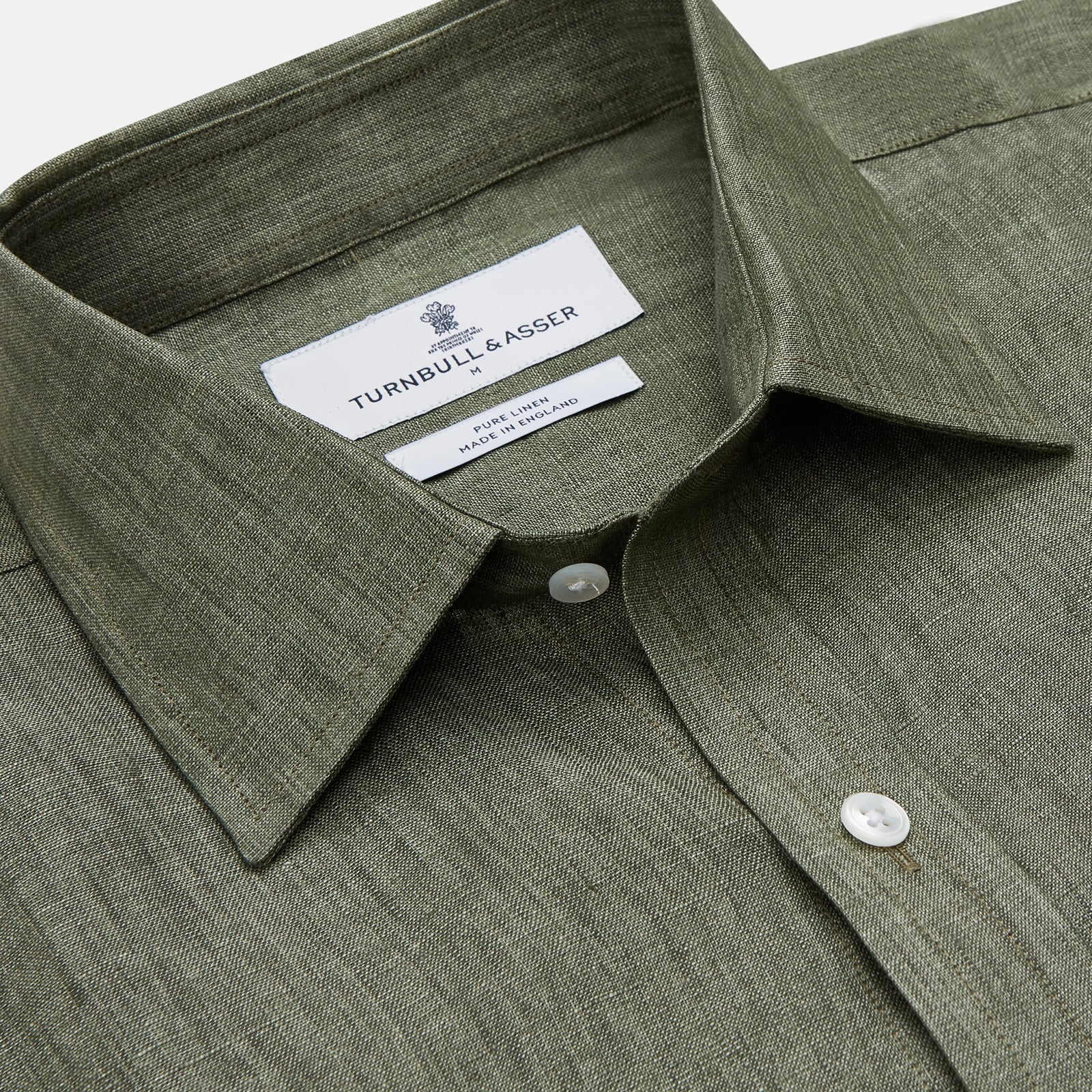 View 3 of product Sage Green Linen Weekend Fit Finch Shirt