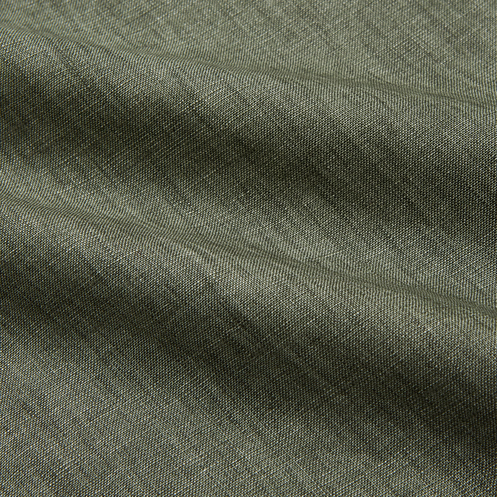 Sage Green Linen Weekend Fit Finch Shirt