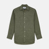 View 1 of product Sage Green Linen Weekend Fit Finch Shirt