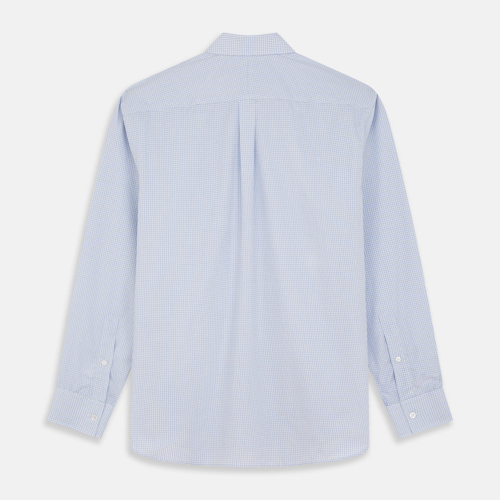 Pale Blue Multi Check Cashmerello Weekend Fit Hayne Shirt