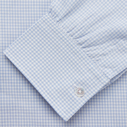 Pale Blue Multi Check Cashmerello Weekend Fit Hayne Shirt Image 2
