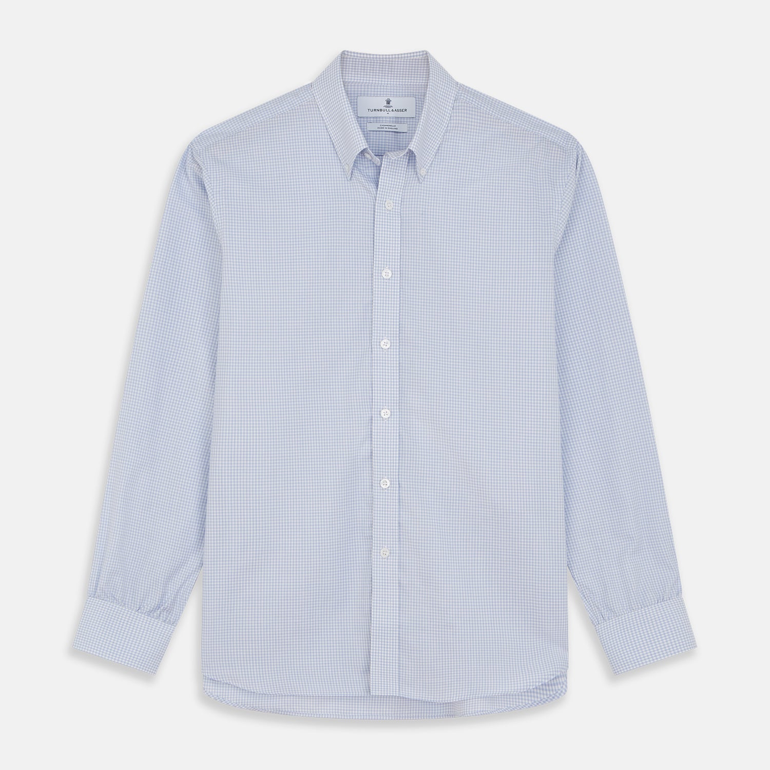 Pale Blue Multi Check Cashmerello Weekend Fit Hayne Shirt