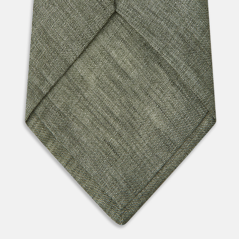 Sage Green Linen Tie